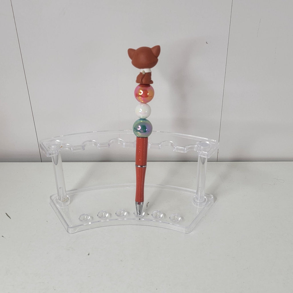 Disney Doorables Beaded Pen Thomas O'Malley from Aristocats Movie Orange Cat