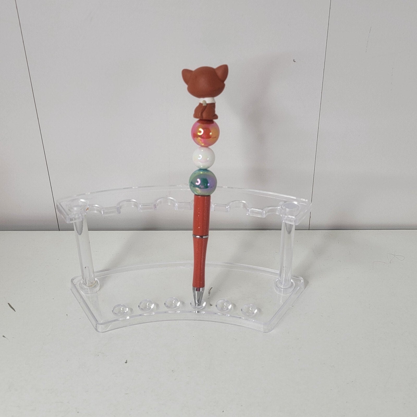 Disney Doorables Beaded Pen Thomas O'Malley from Aristocats Movie Orange Cat