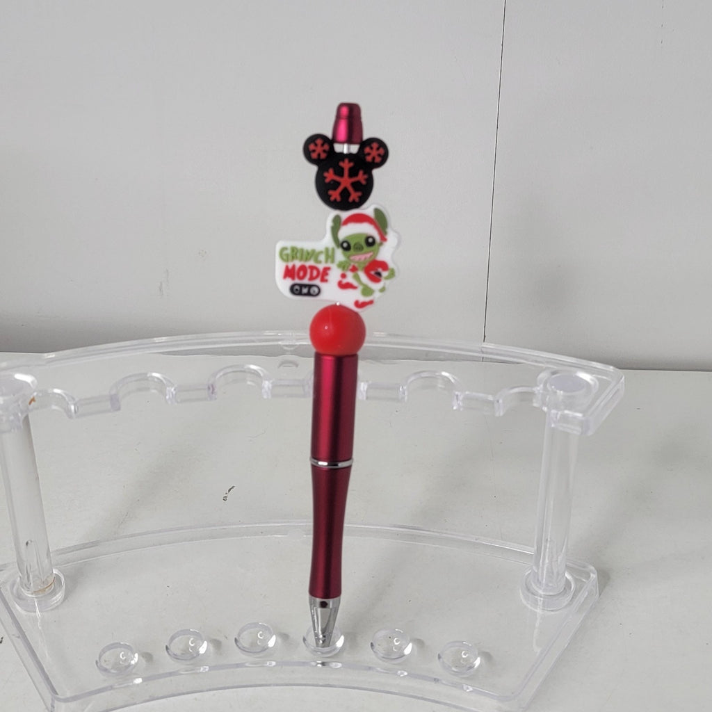 Christmas Stitch Grinch Mode Pen Red Metallic Disney Holiday Writing Collectible
