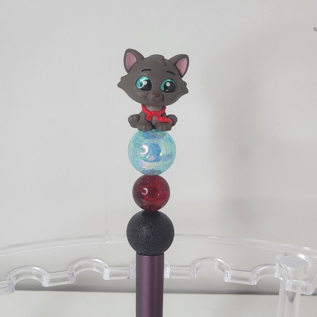 Disney Doorables Beaded Pen Berlioz from Aristocats Movie Wants To Be A Cat