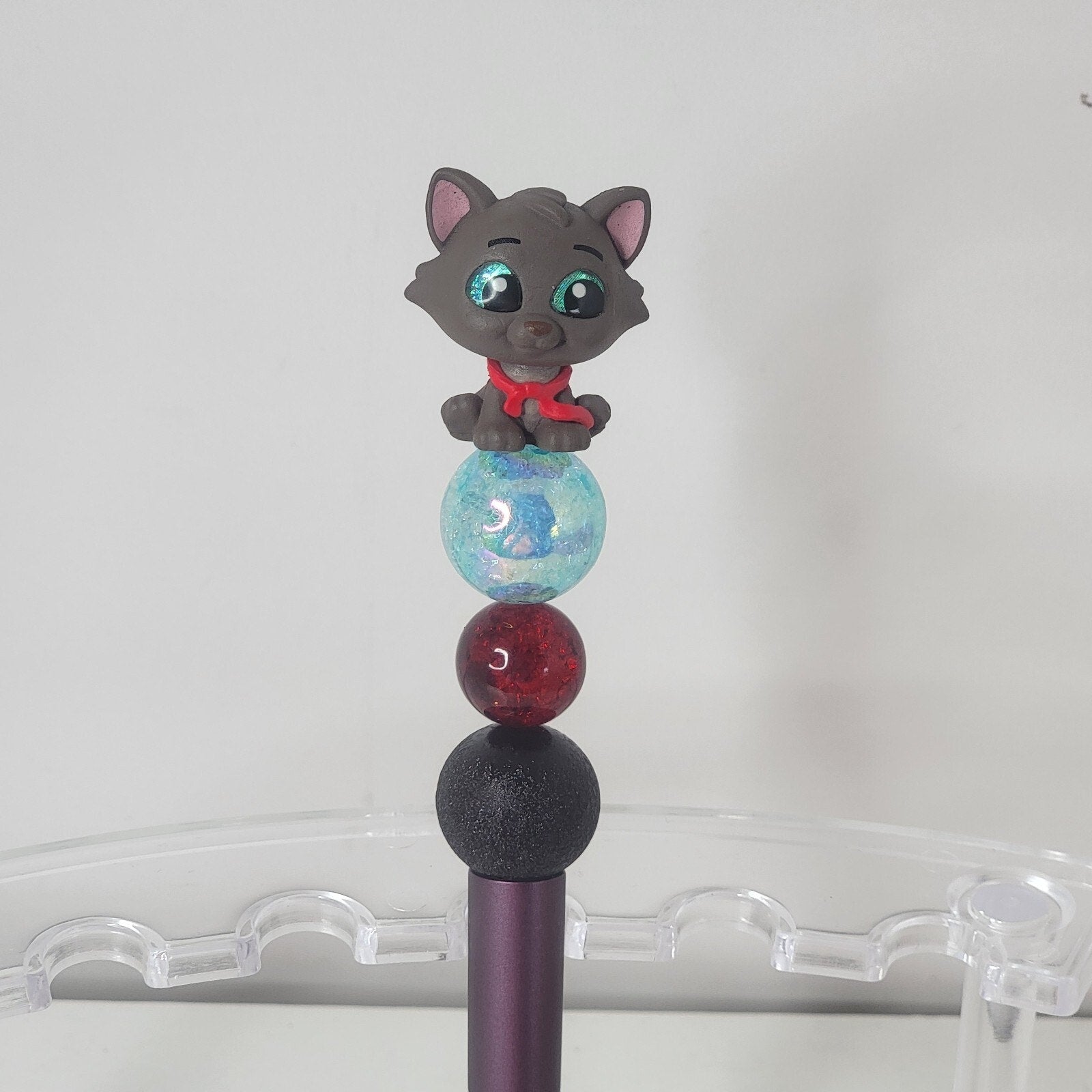 Disney Doorables Beaded Pen Berlioz from Aristocats Movie Wants To Be A Cat