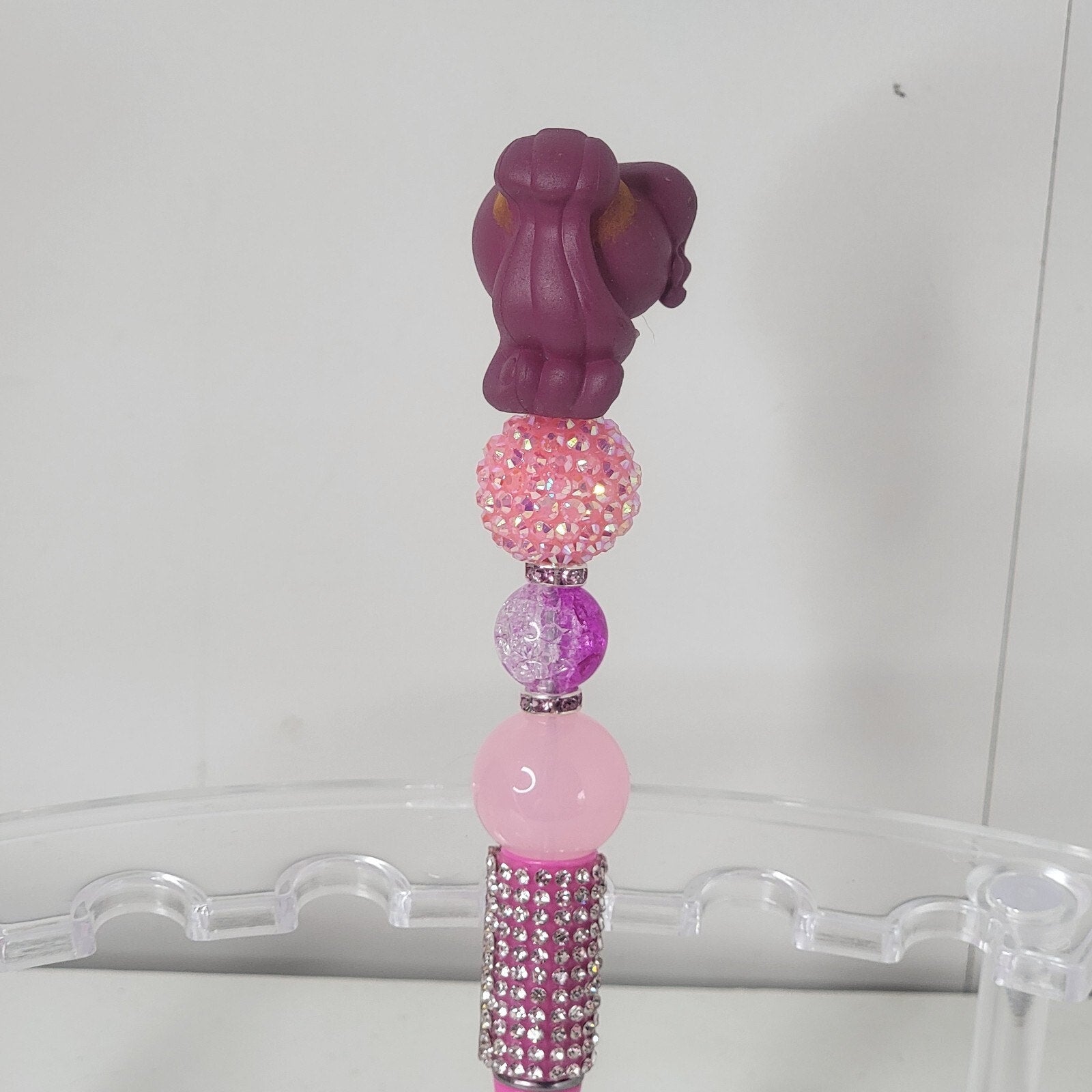 Disney Doorables Beaded Pen Megara from Hercules Movie Won't Say I'm In Love