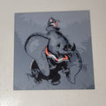 3D Printed Dumbo Silhouette Wall Art Plaque By LMP Creations