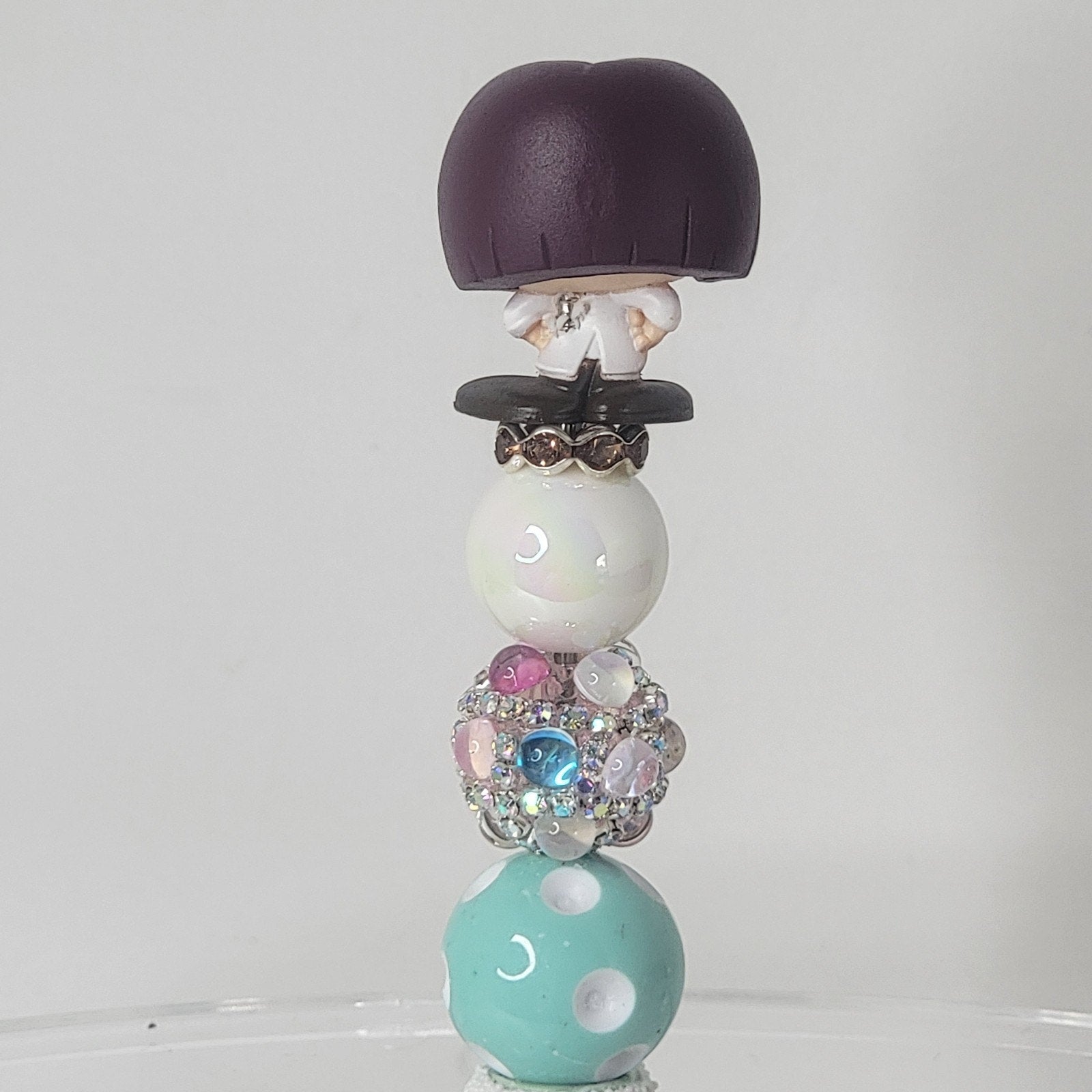 Disney Pixar Ratatouille Colette Doorables Pen Handmade Beaded Chef Gift Display
