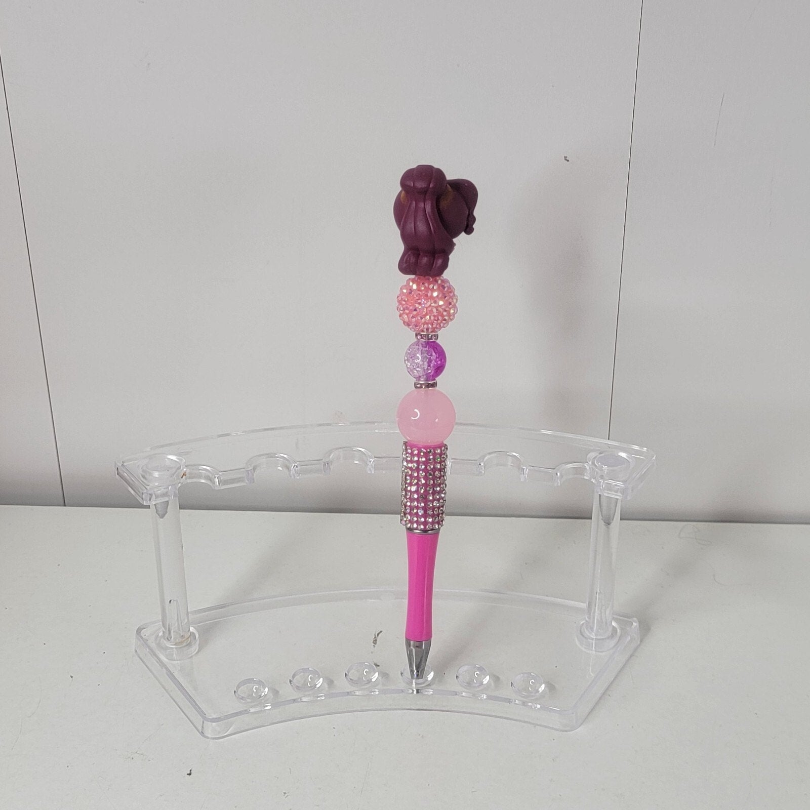 Disney Doorables Beaded Pen Megara from Hercules Movie Won't Say I'm In Love