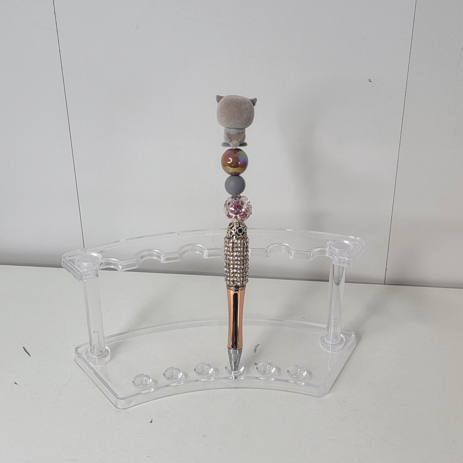 Disney Bambi Friend Owl Doorables Pen Handmade Beaded Vintage Forest Animal Gift