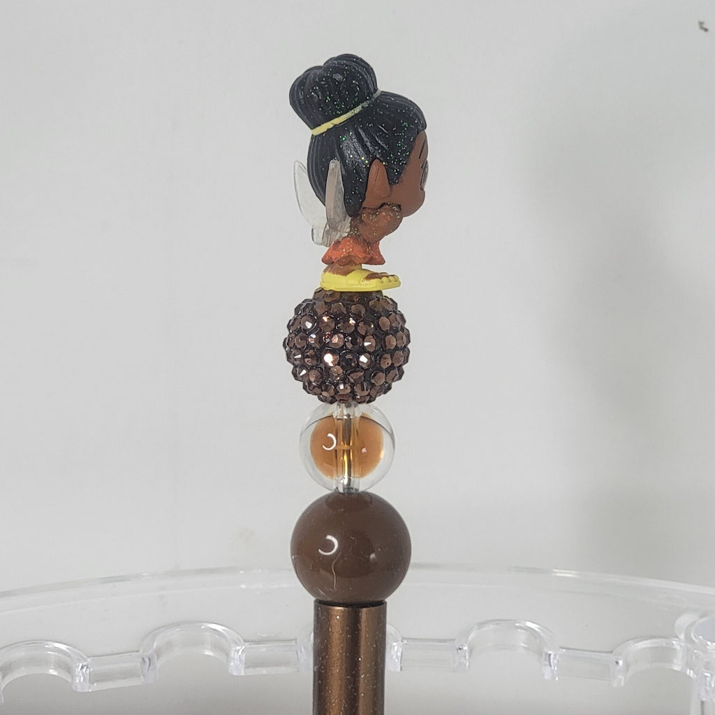 Disney Doorables Beaded Pen Iridessa from Fairies Pixie Hollow Brown Base