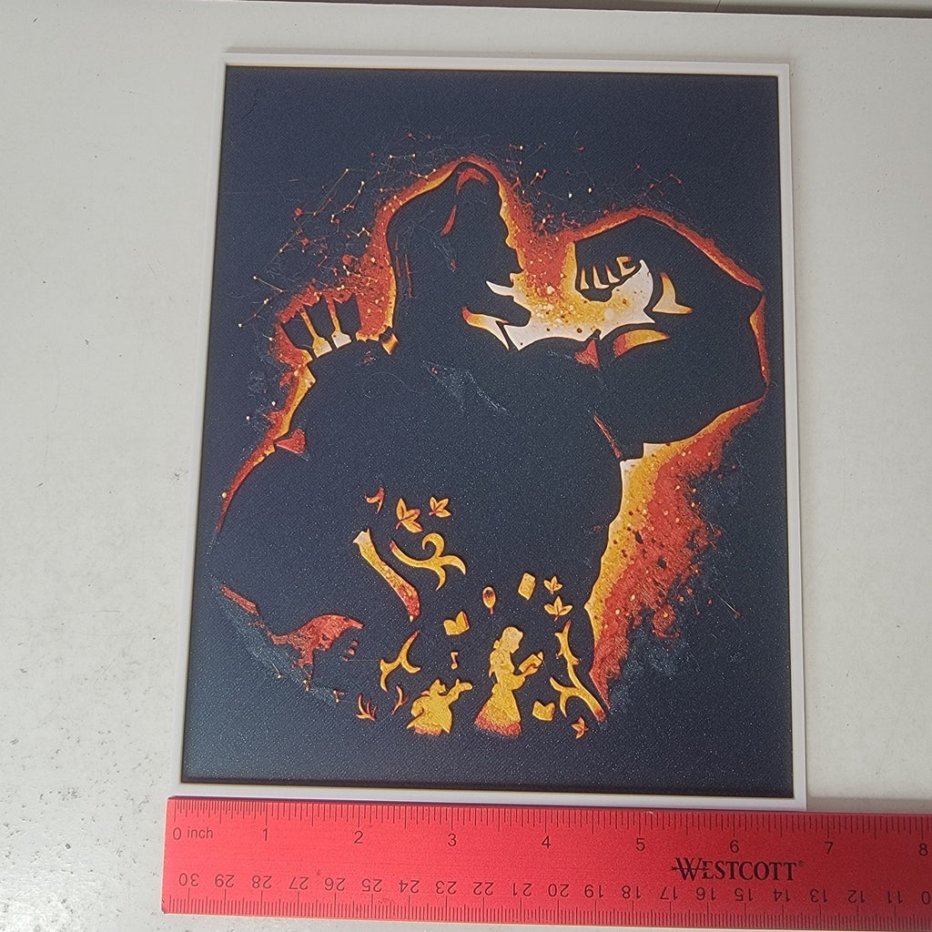 3D Printed Gaston from Beauty and the Beast Silhouette Wall Art By LMP Creations