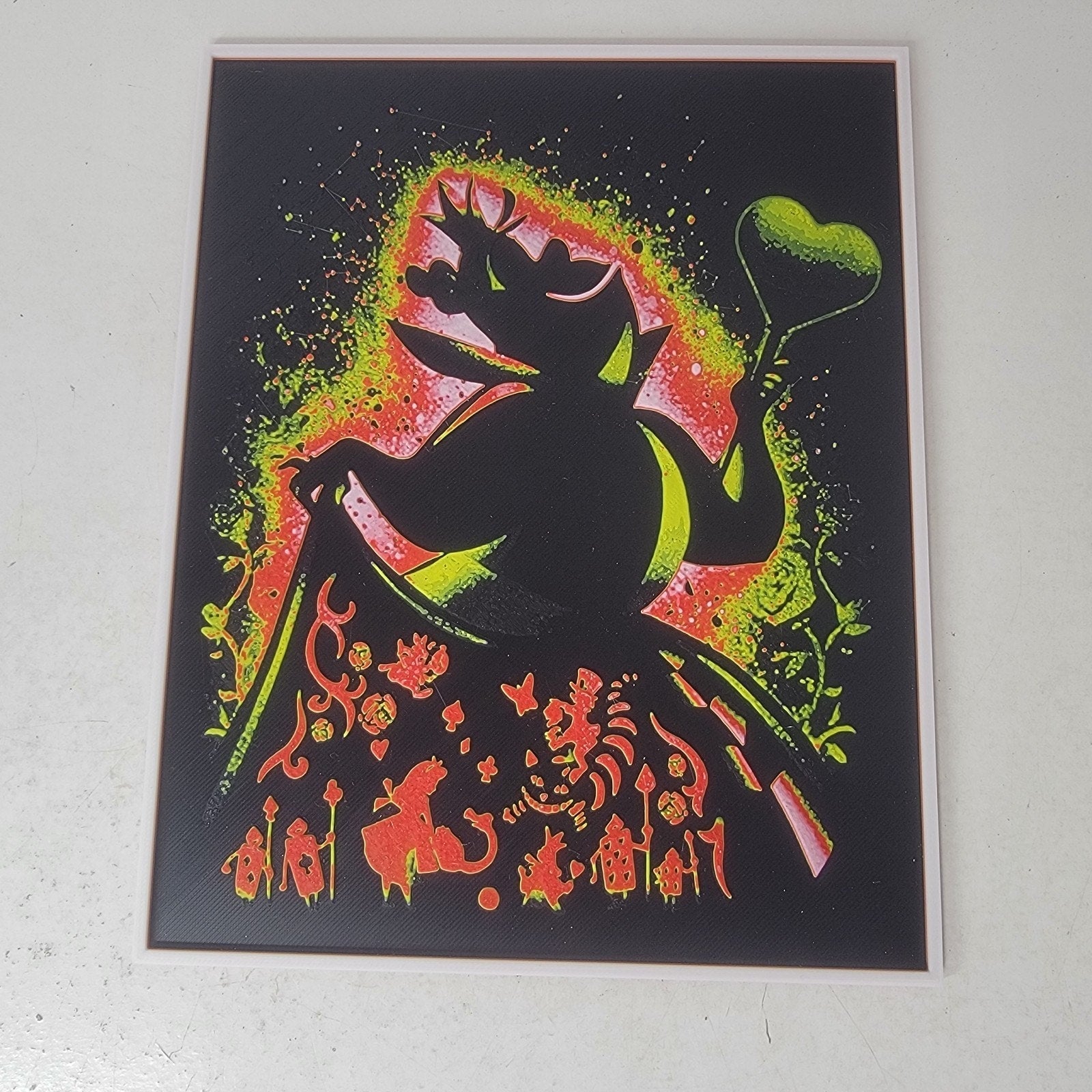 3D Printed Queen Of Hearts Silhouette Wall Art Plaque By LMP Creations