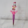 Disney Doorables Beaded Pen Donald Duck as Cheerleader on Sugar Base
