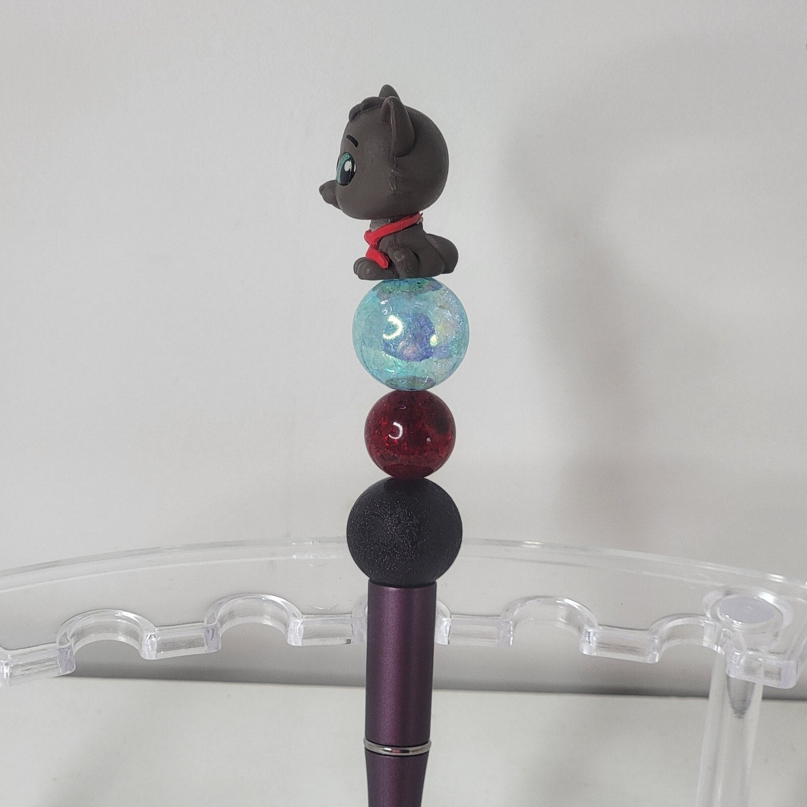 Disney Doorables Beaded Pen Berlioz from Aristocats Movie Wants To Be A Cat