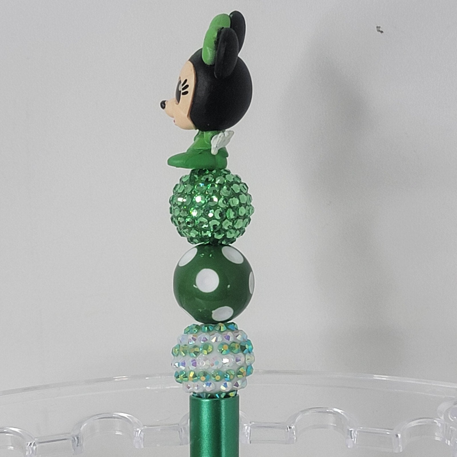 Disney Doorables Beaded Pen Minnie Mouse from Mickey and Friends 4 Leaf Clover