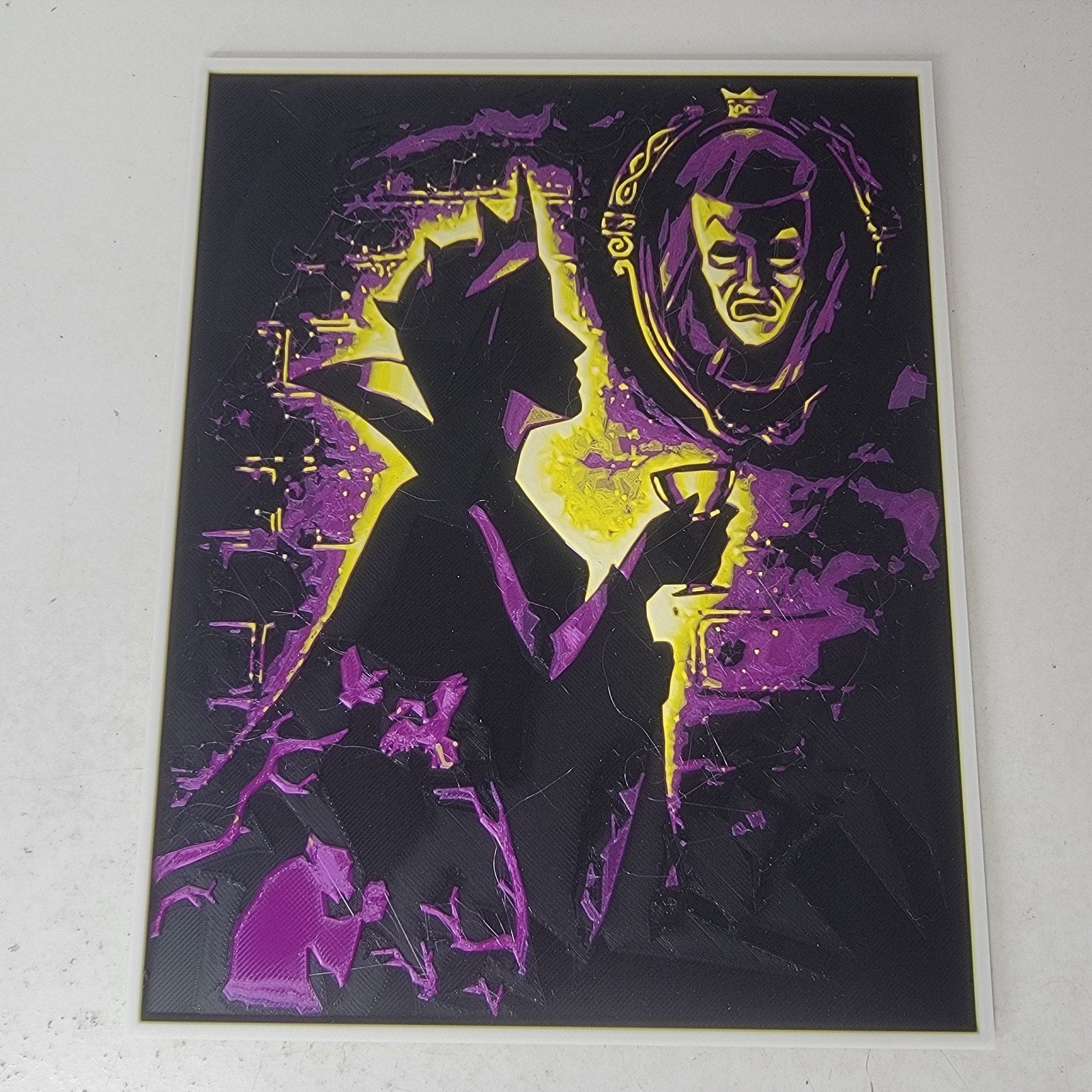 Evil Queen Inspired Mirror Silhouette 3D Printed Wall Art by LMP Creations