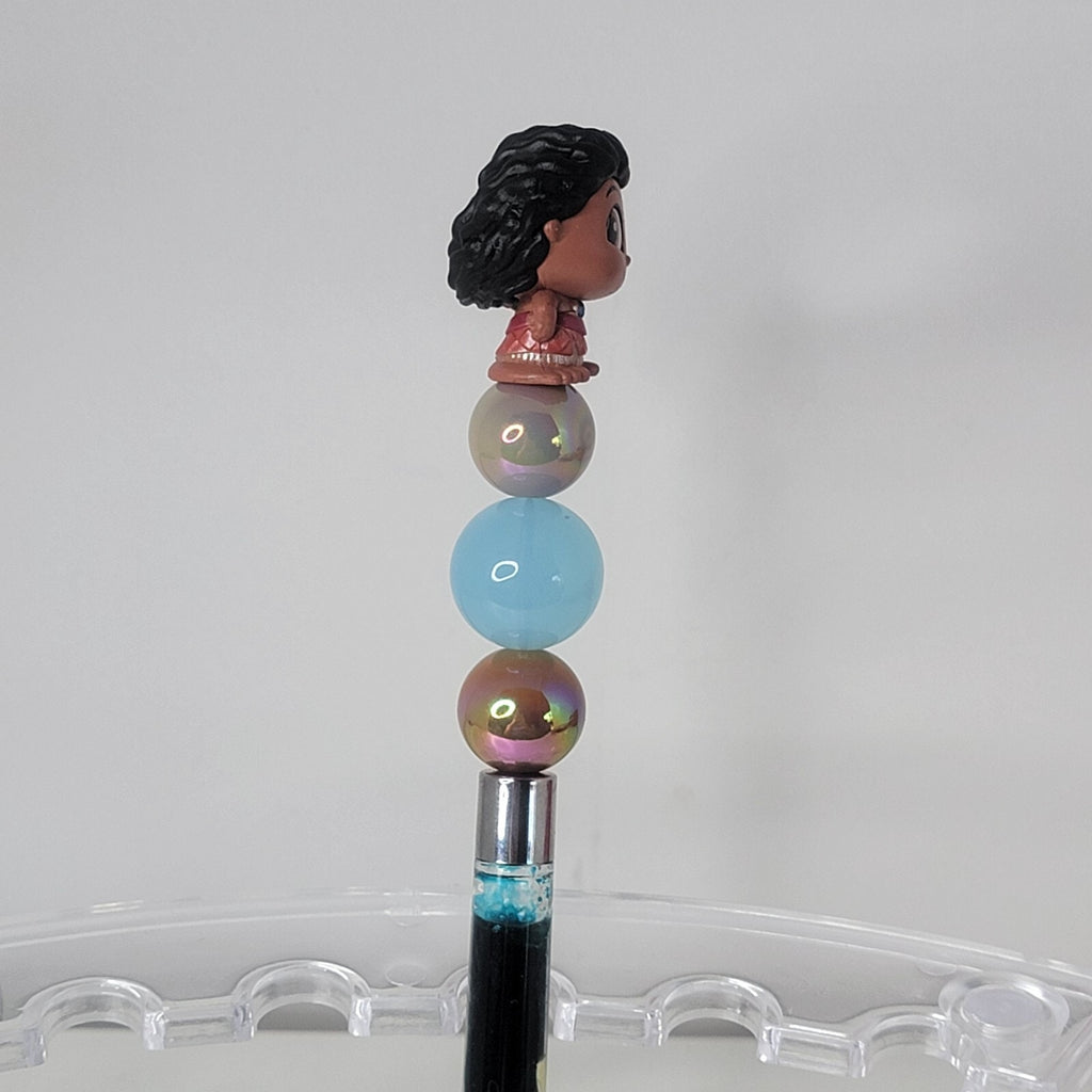Disney Doorables Beaded Pen Moana from Moana 2 Movie Snowglobe Base Moving Water