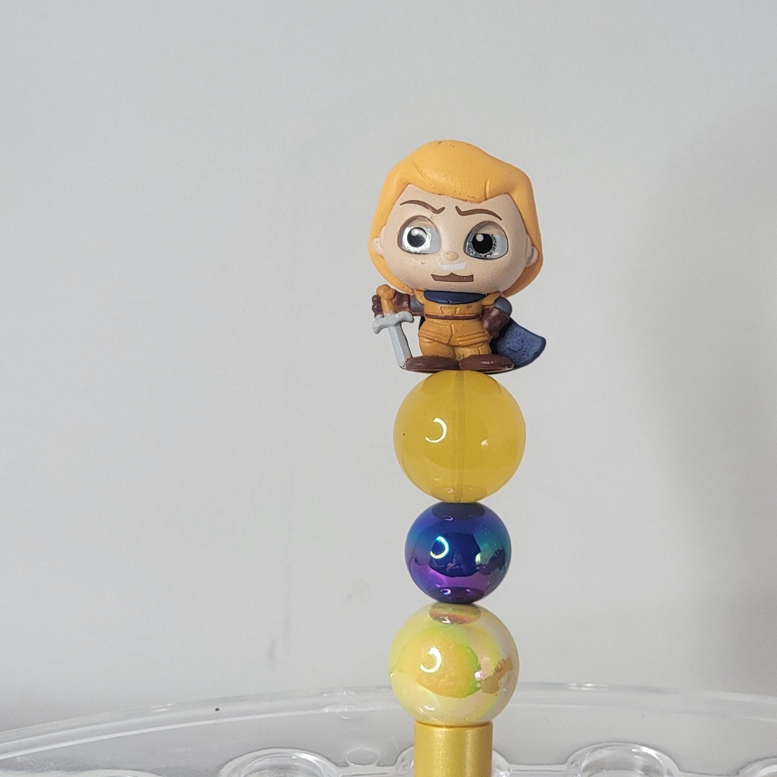 Disney Doorables Hunchback of Notre Dame Captain Phoebus Handmade Beaded Pen