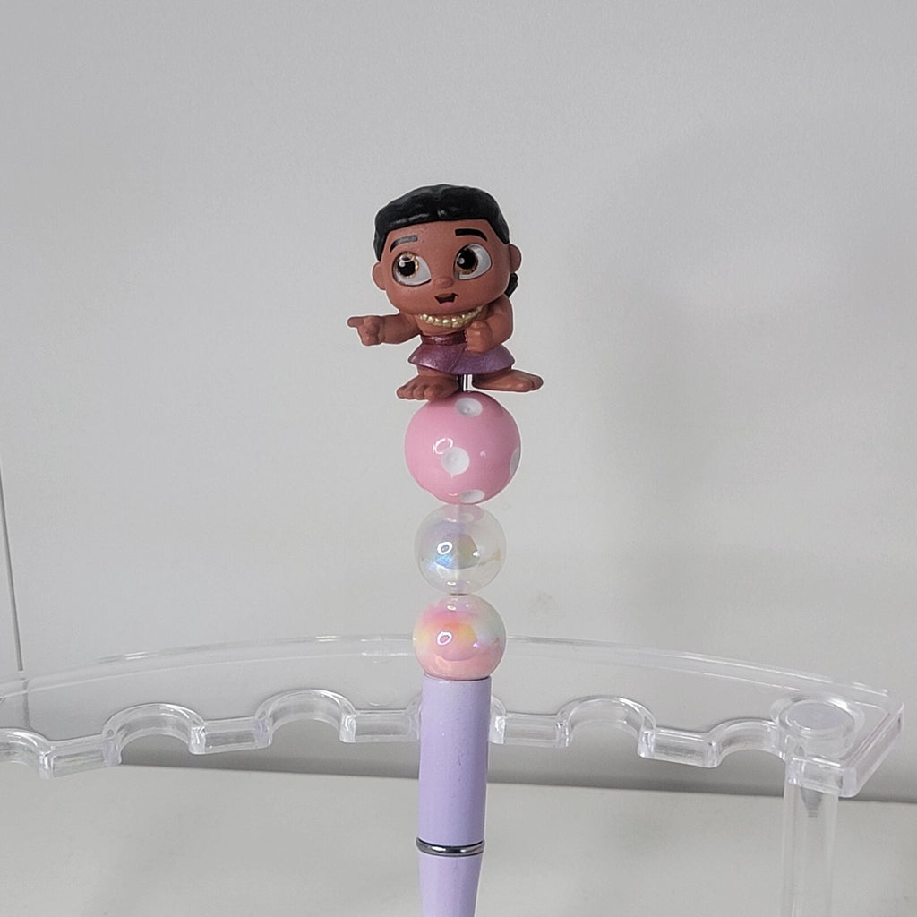 Disney Doorables Beaded Pen Moni from Moana 2 Movie Ombre Base Pointing