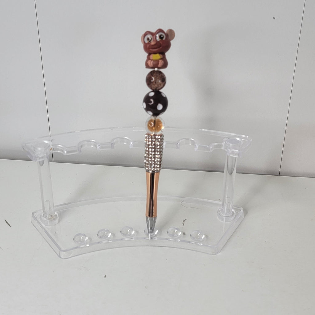 Disney Pixar Ratatouille Emile Doorables Pen Handmade Beaded Foodie Gift Display