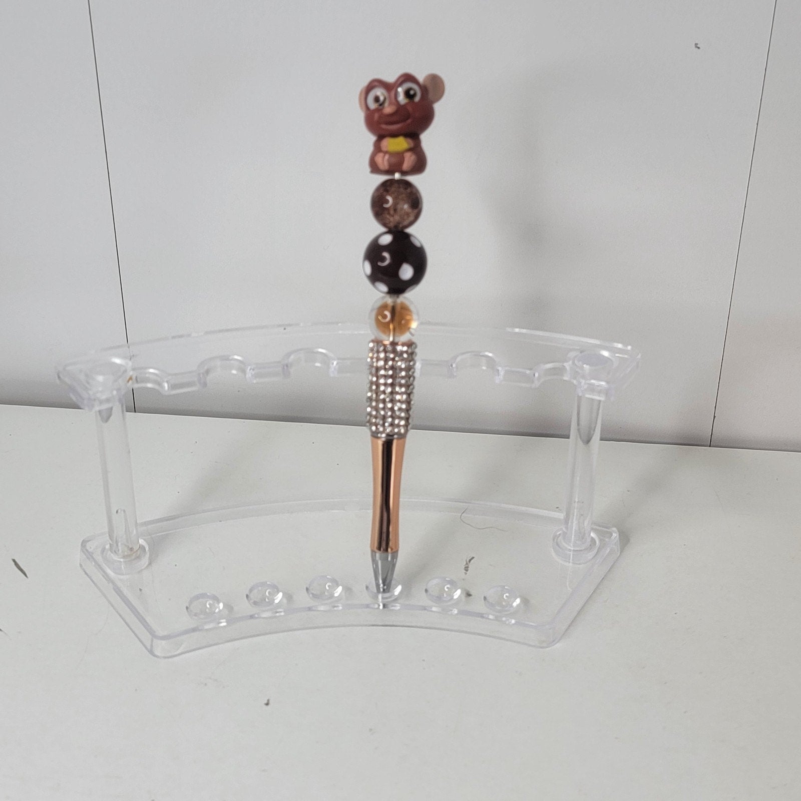 Disney Pixar Ratatouille Emile Doorables Pen Handmade Beaded Foodie Gift Display